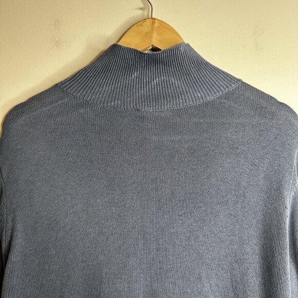 Haven Well Within Womens L Cotton Cashmere Sweater Gray Lagenlook Asymmetrical - Picture 9 of 9
